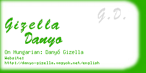 gizella danyo business card