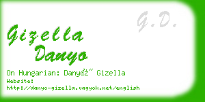 gizella danyo business card